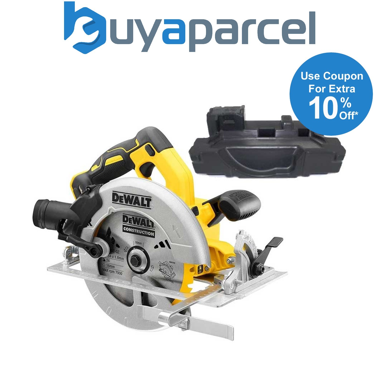 DeWalt DCS570N 18v Brushless XR 184mm Circular Saw Inc Blade Bare + Tstak Inlay