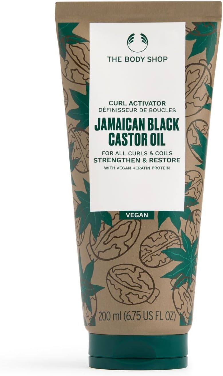 The Body Shop Jamaican Black Castor Oil Curl Activator with Keratin Protein, Ve