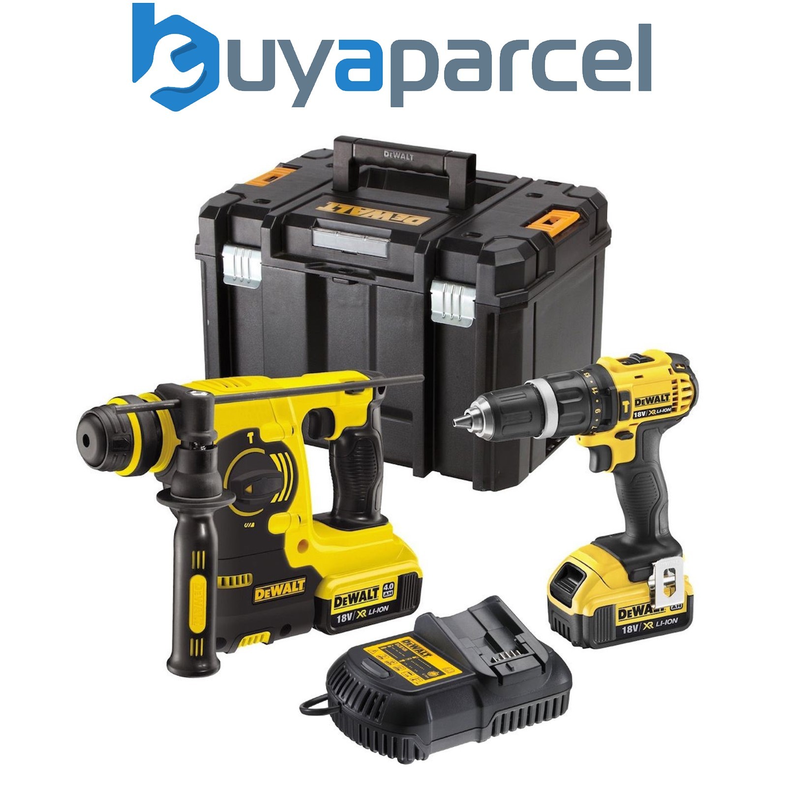 Dewalt DCK206M2T 18V Twin Pack DCD785 Combi Drill + DCH253 SDS Hammer + 4ah