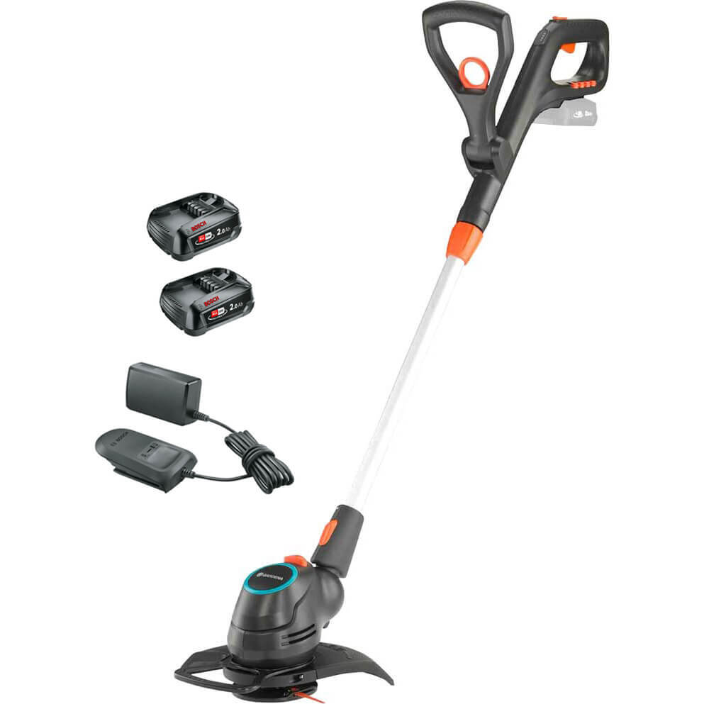 Gardena COMFORTCUT 23 P4A 18v Cordless Grass Trimmer and Edger 230mm 2 x 2ah Li-
