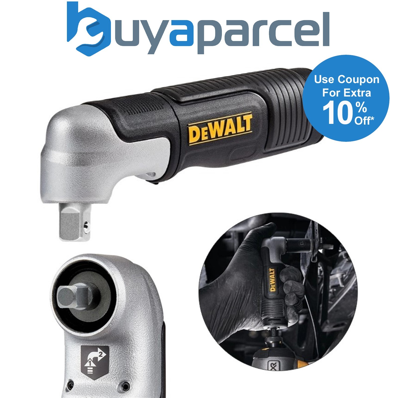 Dewalt DT20505-QZ 3/8'' Impact Torsion Right Angle Socket Screw Attachment