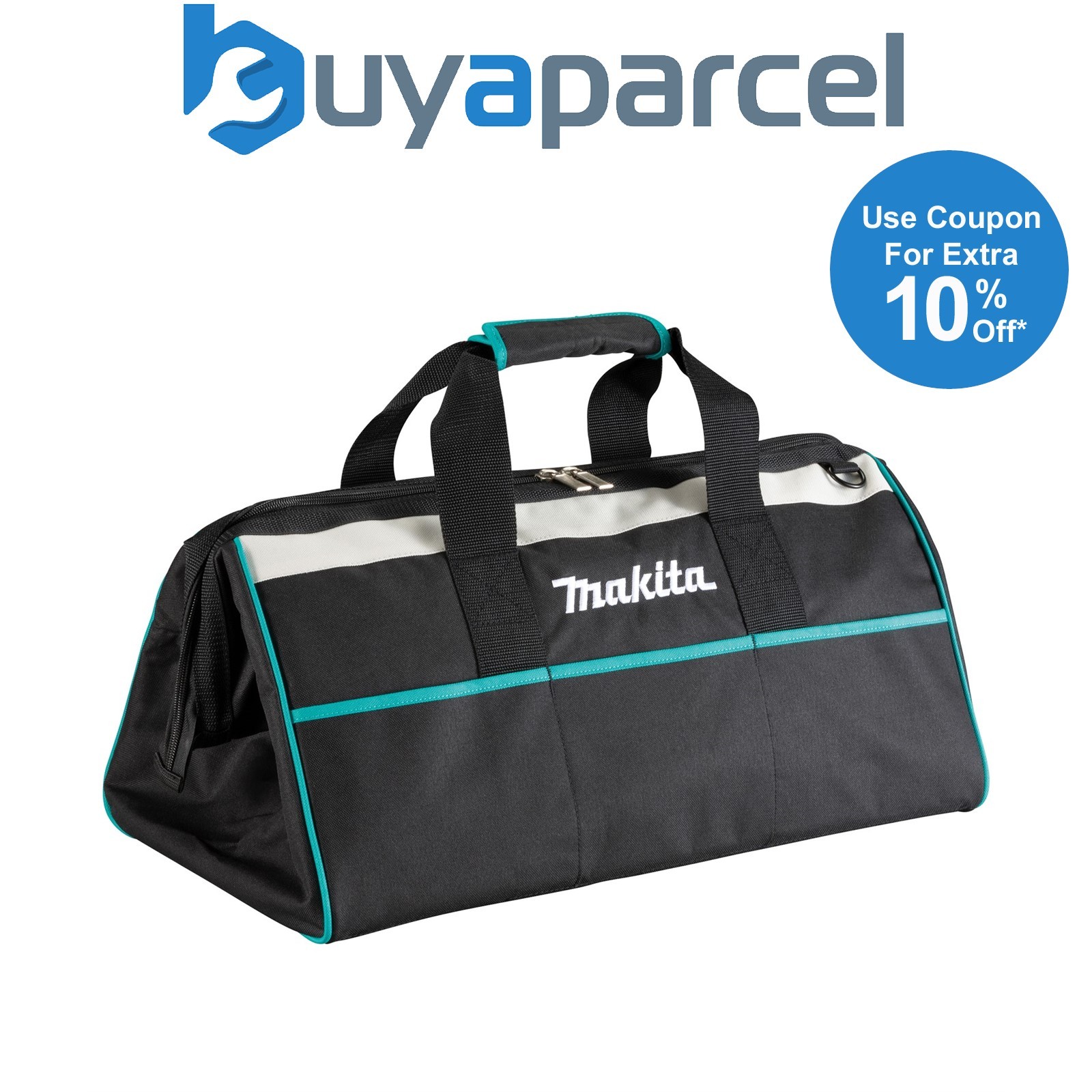 Makita 20" Tradesmans Toolbag Holdall Tool Bag 52cm Blue Black 6 Pockets