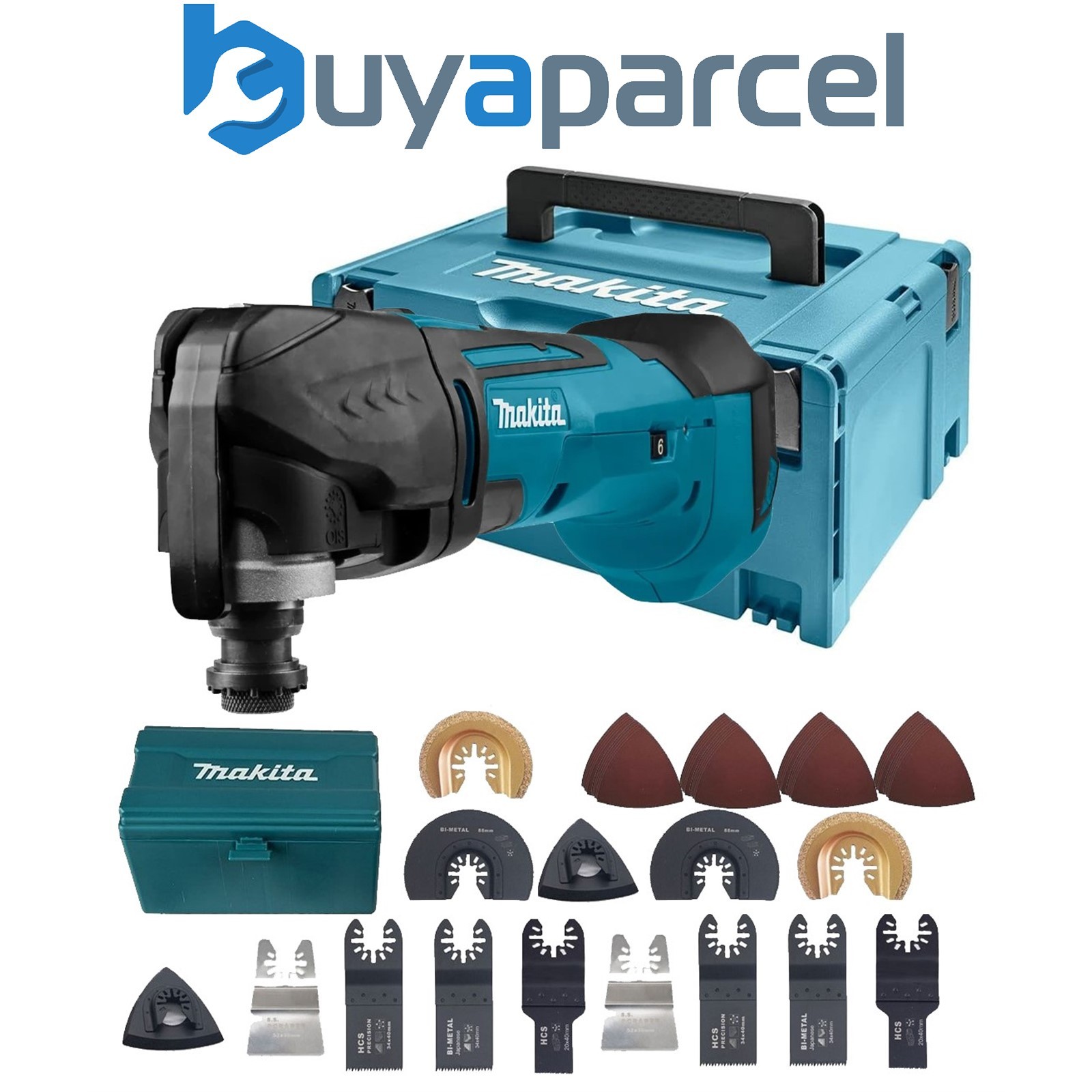 Makita DTM51Z 18v LXT Lithium Cordless Multi Tool Multi Tool Makpac + 54 Access