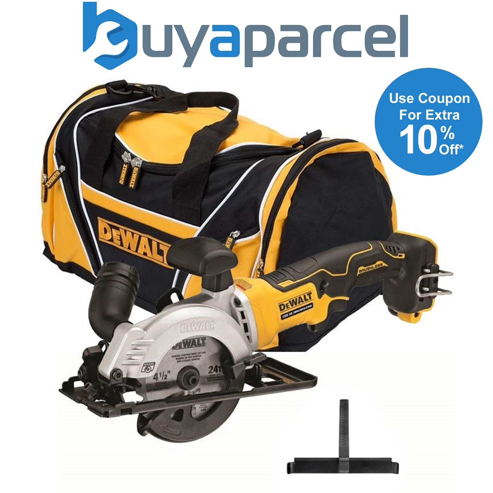 DeWalt DCS571N 18v Brushless XR 115mm Compact Circular Saw Bare + Tool Bag