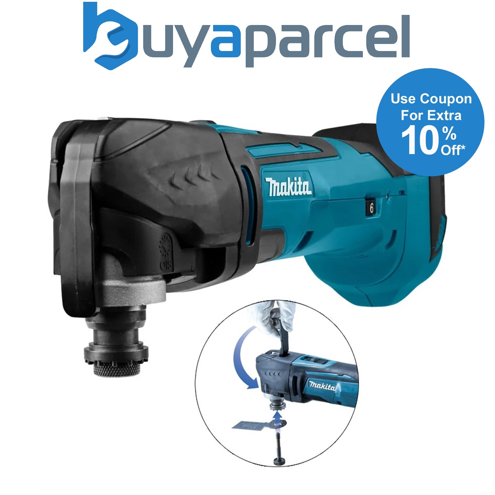 Makita DTM51Z 18v LXT Lithium Multi Tool with Keyless Blade Change Bare Unit