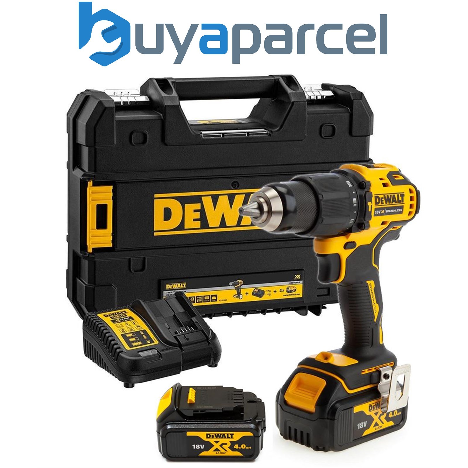 Dewalt DCD709M2T 18v XR Brushless Compact Combi Hammer Drill Tstak - 2 x 4.0ah