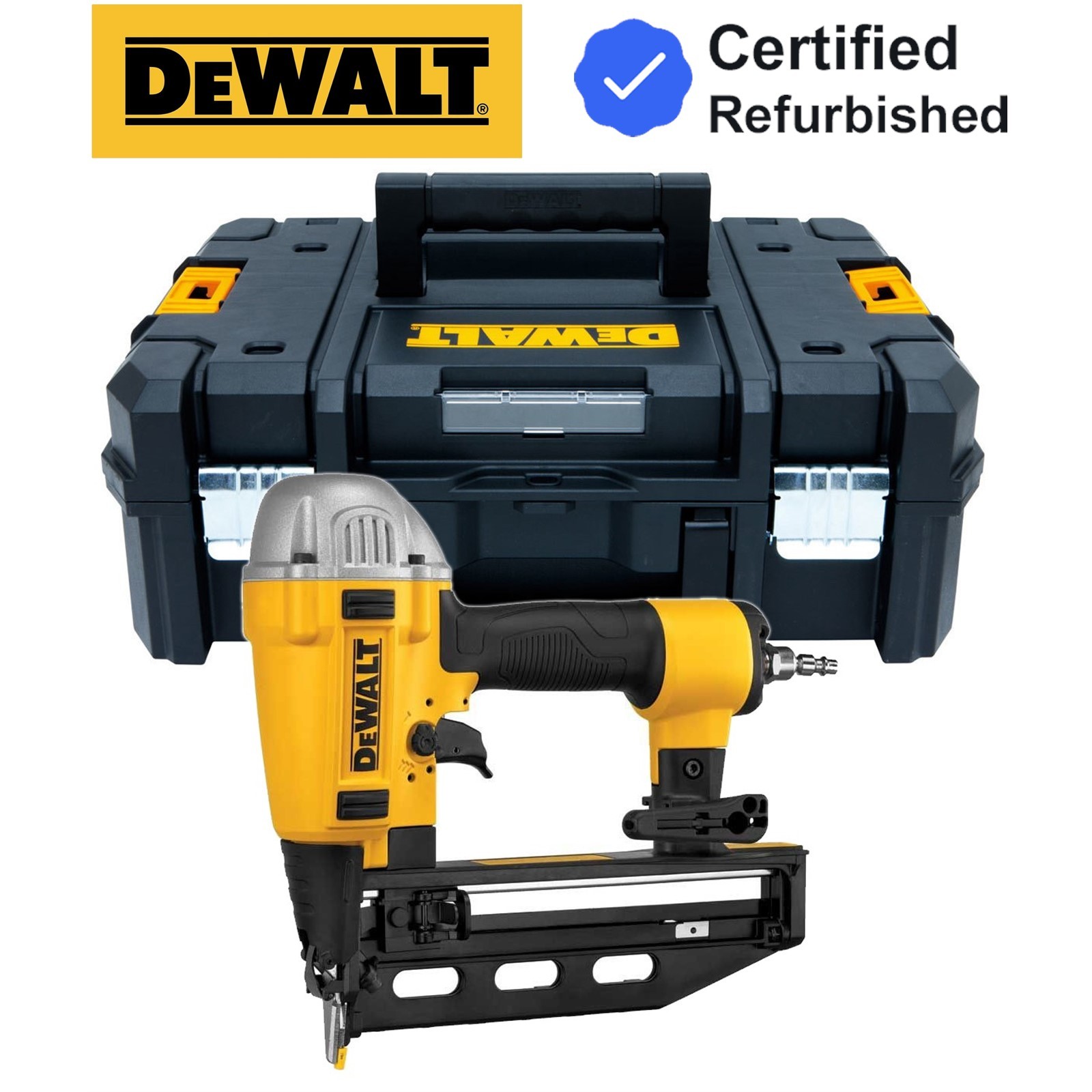 Dewalt DPN1664PP Pneumatic 16 Gauge Finish Nailer Pneumatic Nail Gun Tstak Case