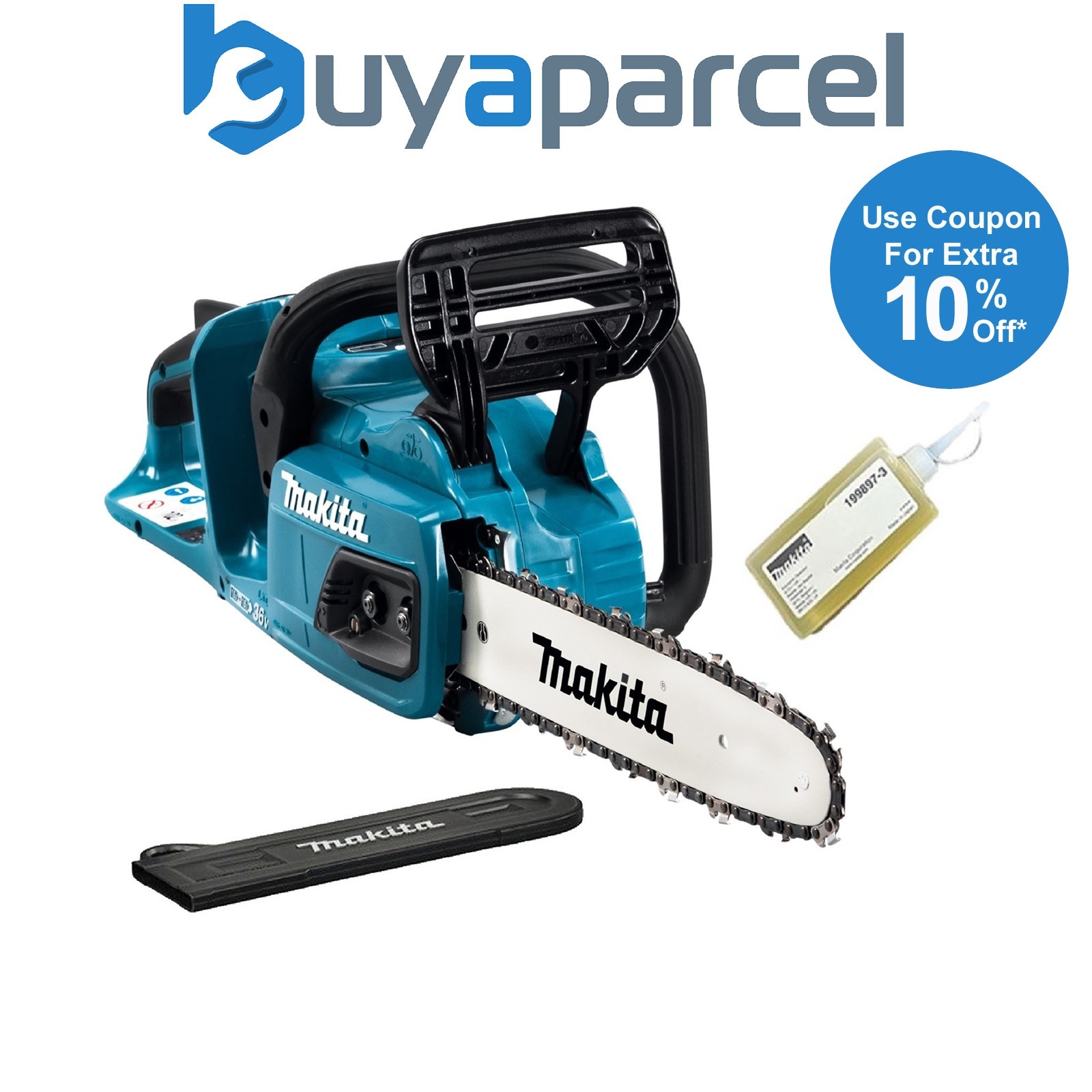 Makita DUC305Z Twin 18v / 36v LXT Cordless 30cm Chainsaw Brushless - Bare Tool