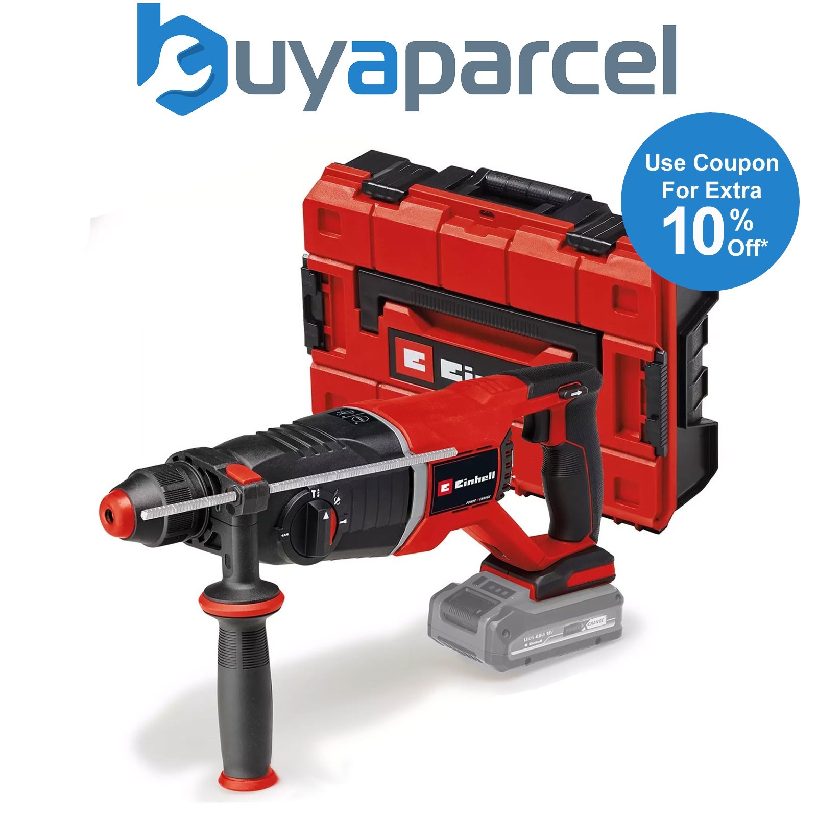 Einhell Professional Cordless Rotary SDS Hammer Drill TP-HD 18/26 D Li BL + Case