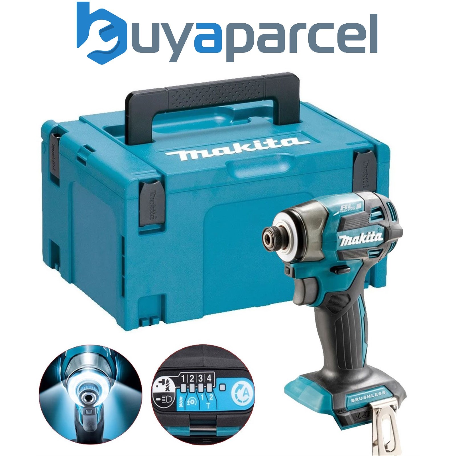 Makita DTD173ZJ 18v LXT Brushless Cordless Compact Impact Driver + Makpac Case