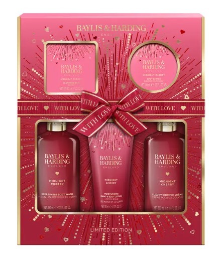 Baylis & Harding Midnight Cherry Luxury Pamper Gift Set