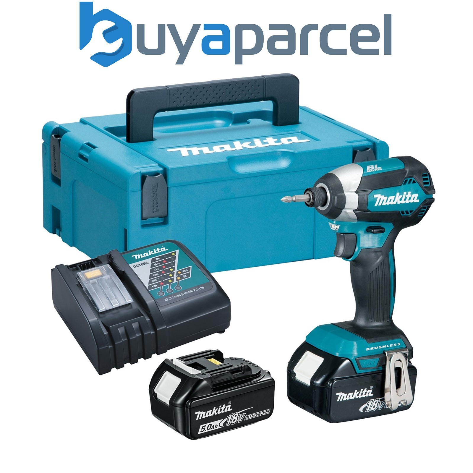 Makita DTD153RTJ 18V LXT Lithium Brushless Impact Driver - 2 x 5.0ah Batteries