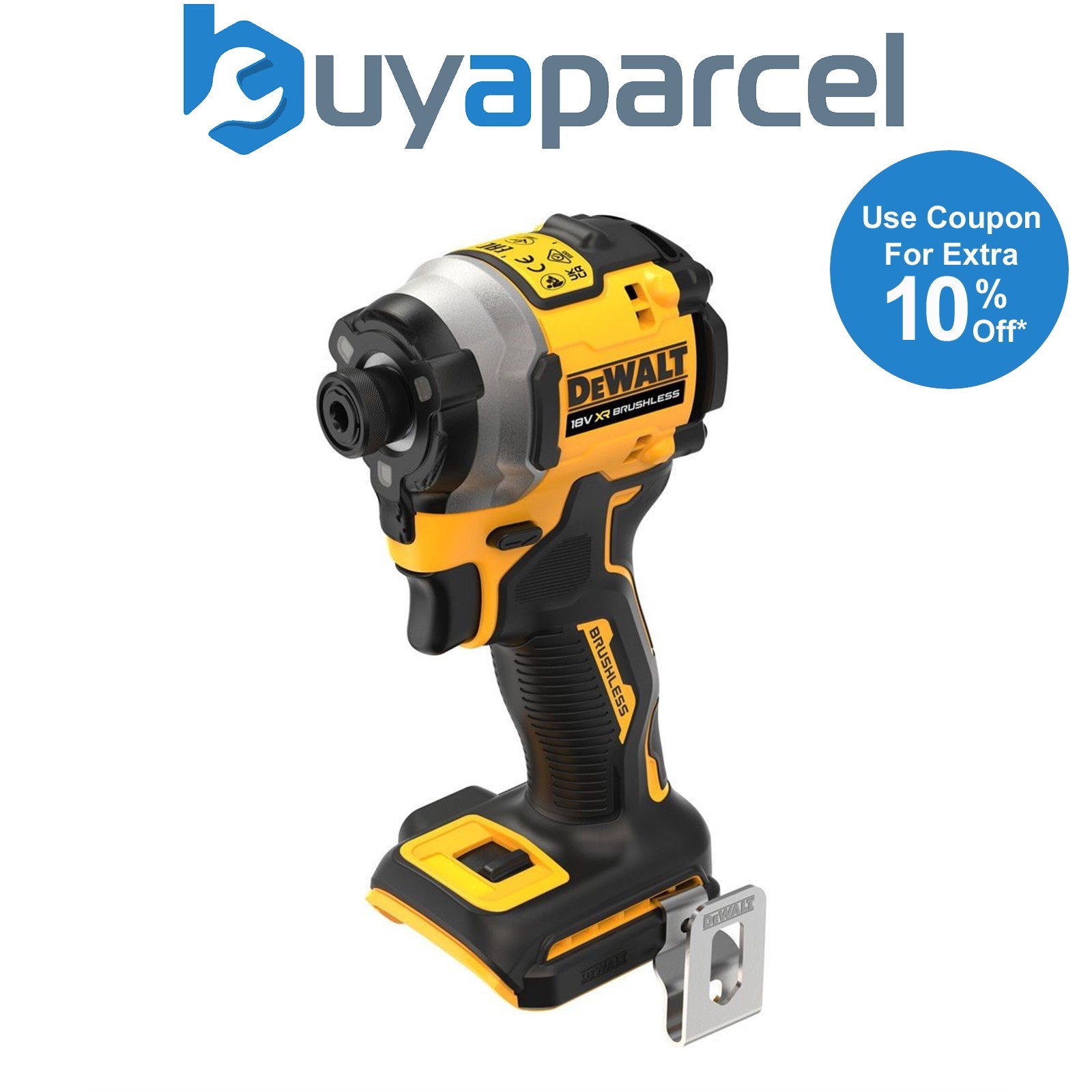 Dewalt DCF850N 18v XR Brushless Ultra Compact 100mm Impact Driver - Bare Tool