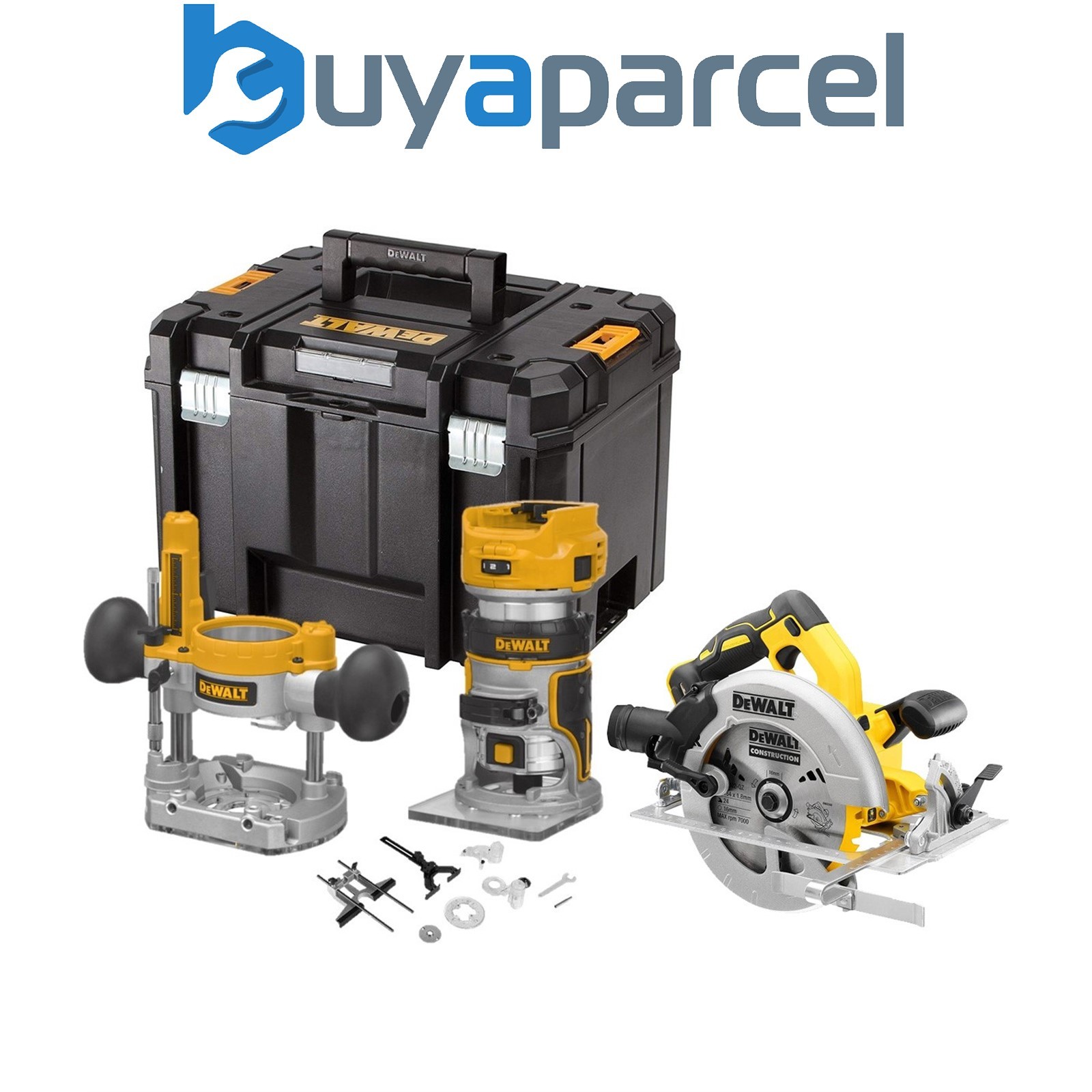 Dewalt DCW604N 18v XR Brushless Router Trimmer Plunge Base+ DCS570N Circular Saw