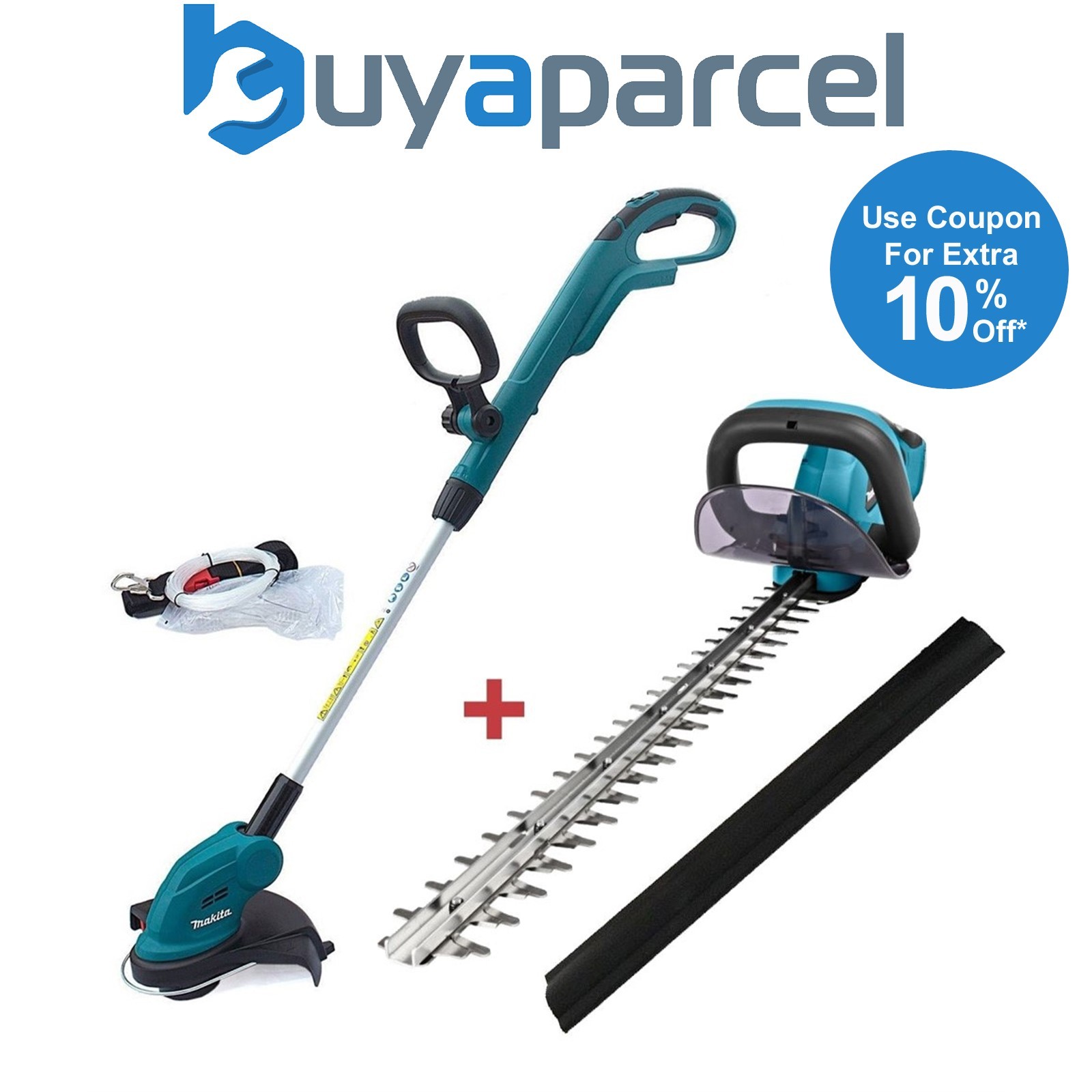 Makita DUR181Z LXT 18v Cordless Grass Line Trimmer & DUH523Z Hedge Cutter Bare