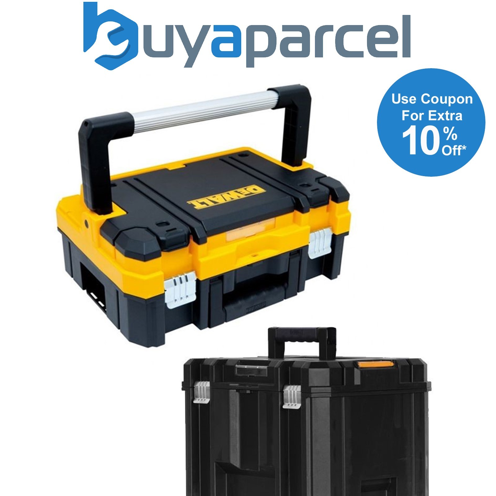 Dewalt DWST1-70704 TStak I + DWST1-71195 TStak VI Stackable Tool Storage Boxes