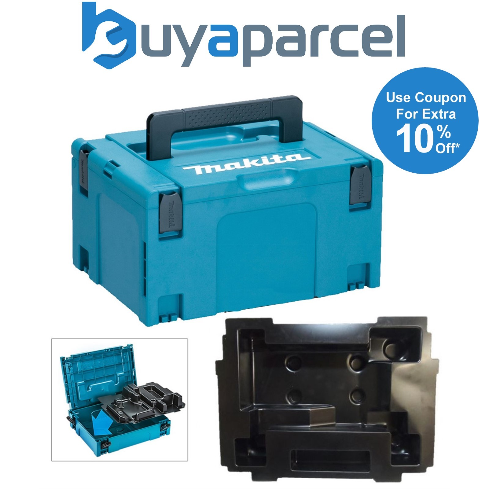 Makita 3 Inch Belt Sander Makpac Tool Case and Inlay for Models 9911