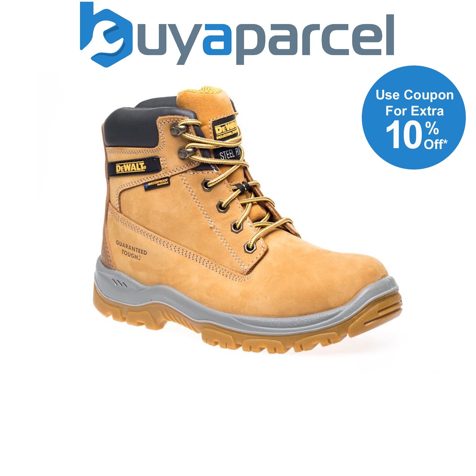 DEWALT DEWTITANIUMHONEY6 Titanium S3 Safety Boots Wheat UK 6 EUR 39 DEWTITAN6H