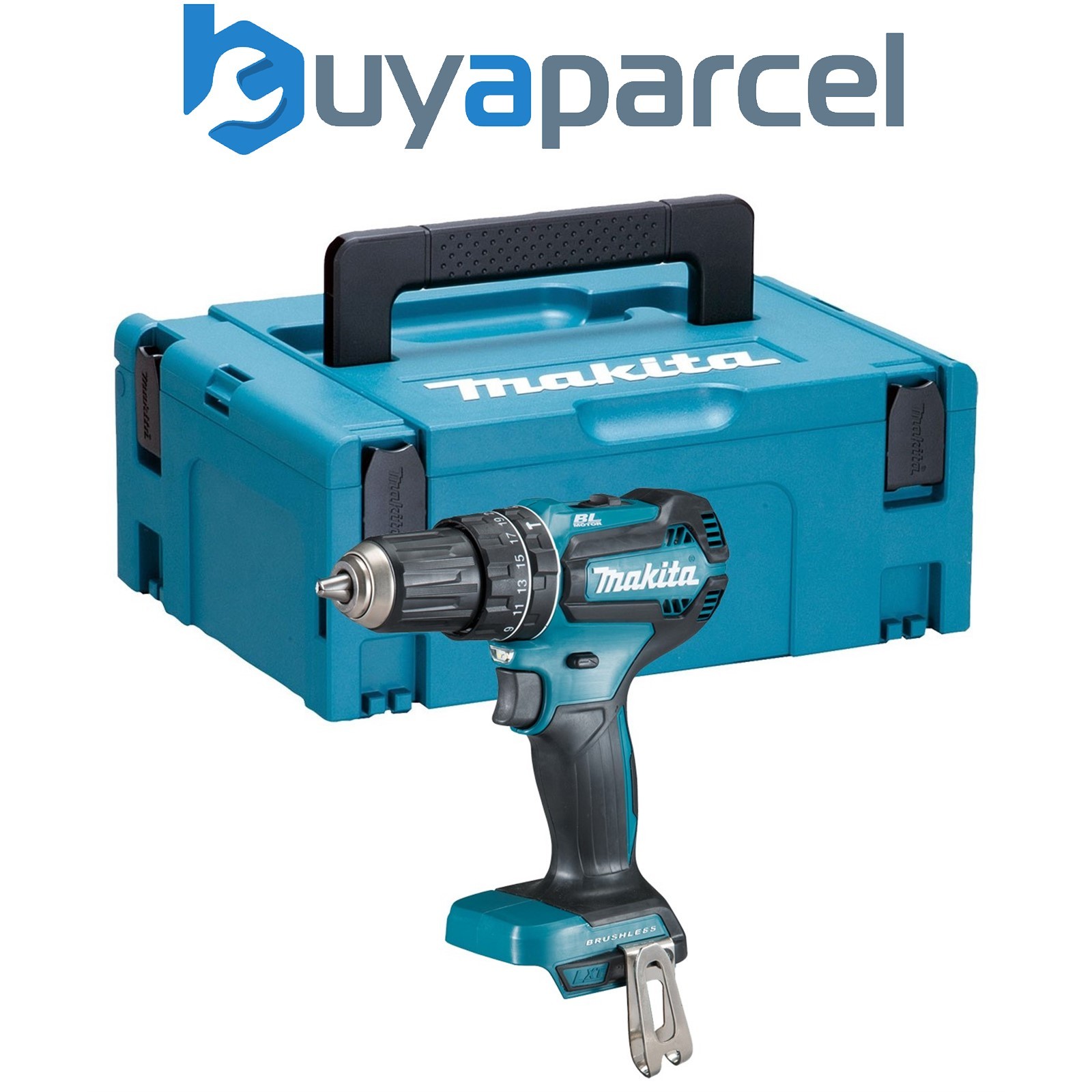 Makita DHP485Z 18V LXT Lithium Brushless Combi Hammer Drill Bare + Makpac Case