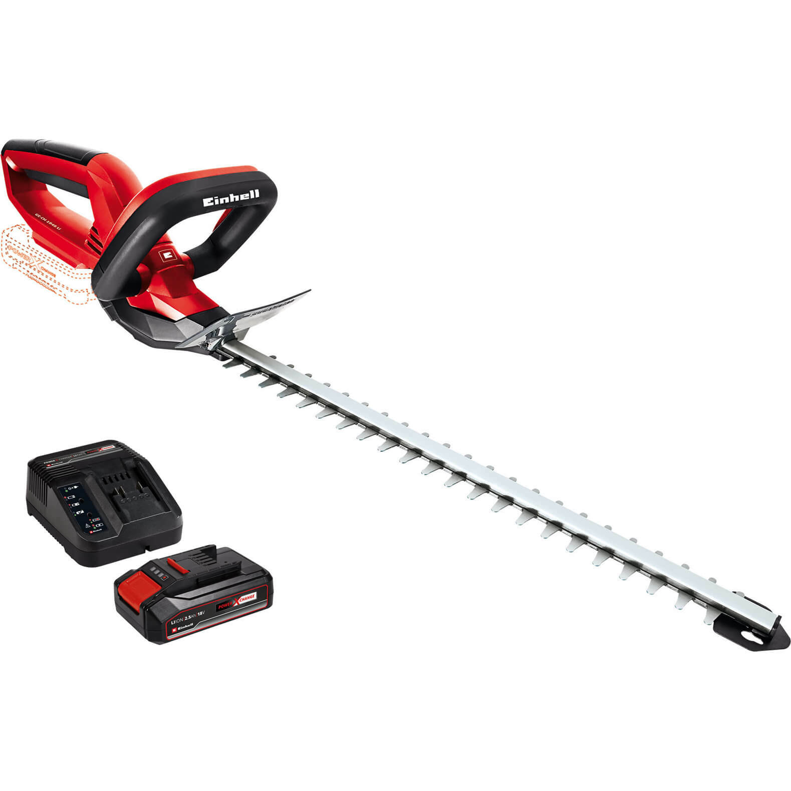 Einhell GE-CH 1846 Li 18v Cordless Hedge Trimmer 460mm 1 x 2.5ah Li-ion