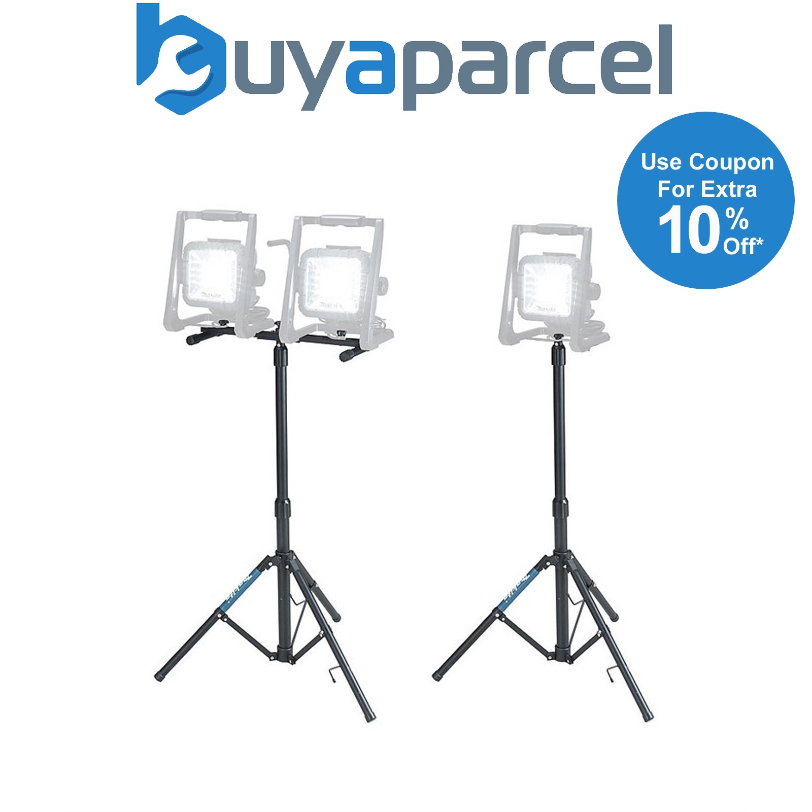 Makita GM00001381 Portable 1/4" Telescopic Tripod Light Stand DML805 Work Light