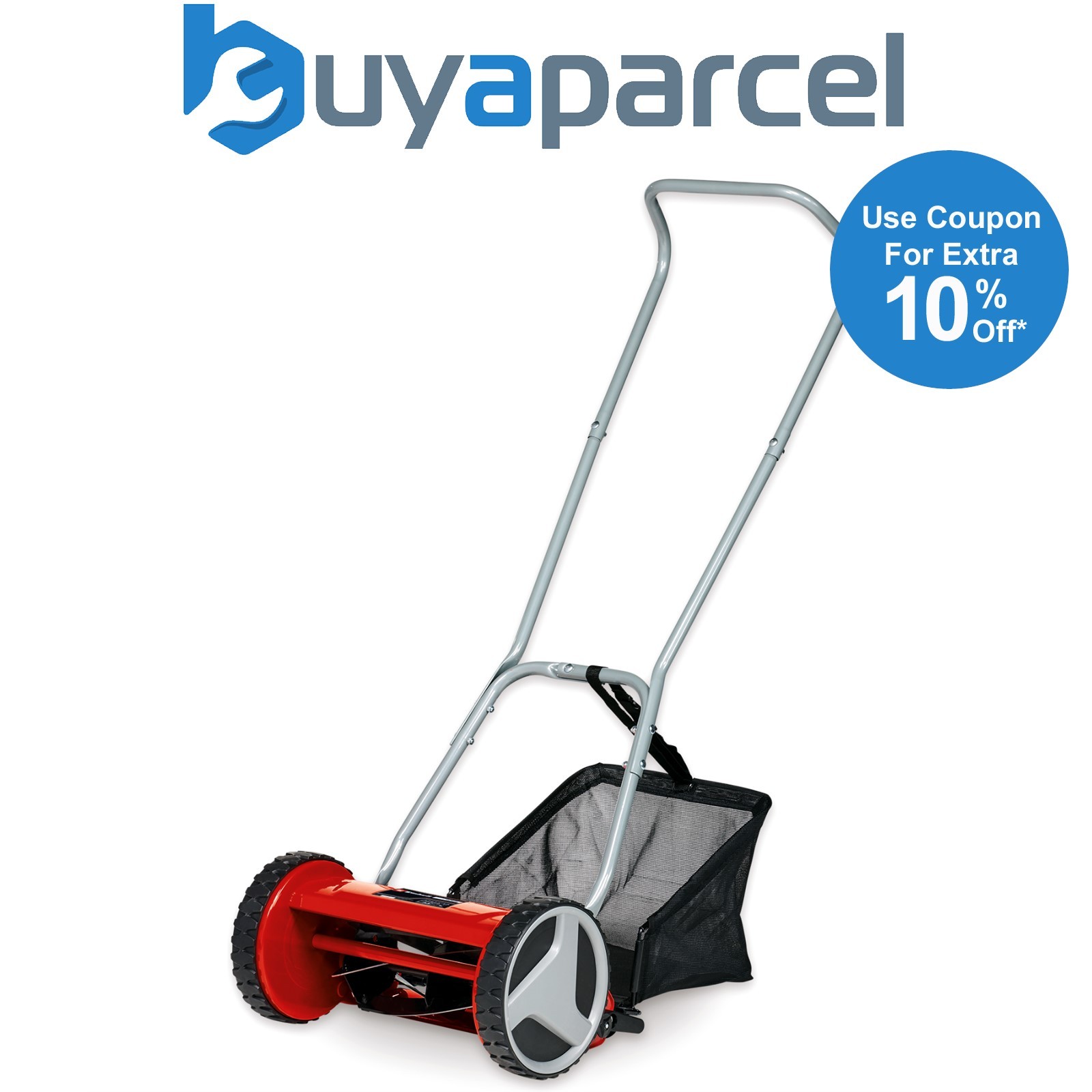 Einhell GC-HM 300 Hand Push Lawnmower 30cm Walk Behind Manual Lawn Mower 16L