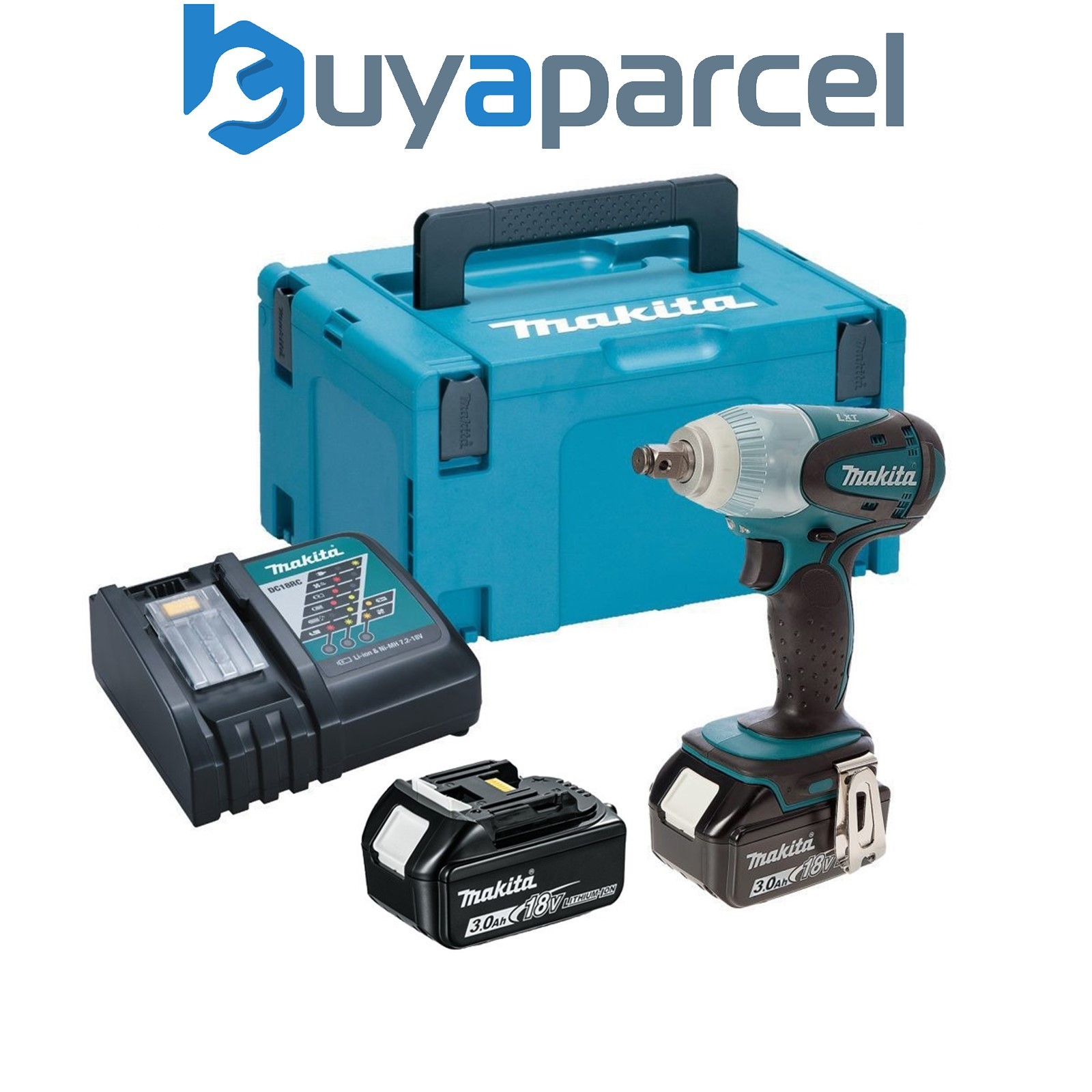 Makita DTW251RFE 18v LXT Cordless Impact Wrench Li-Ion + 2 x 3.0ah and Charger