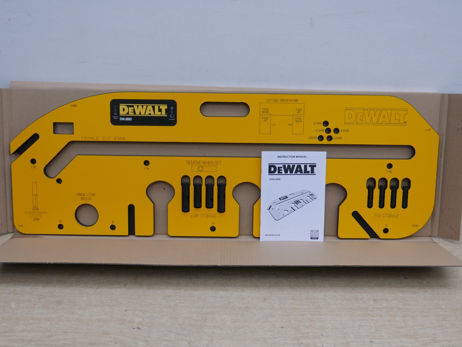DeWALT DXWJ800E 800mm KITCHEN WORKTOP JIG with visionline