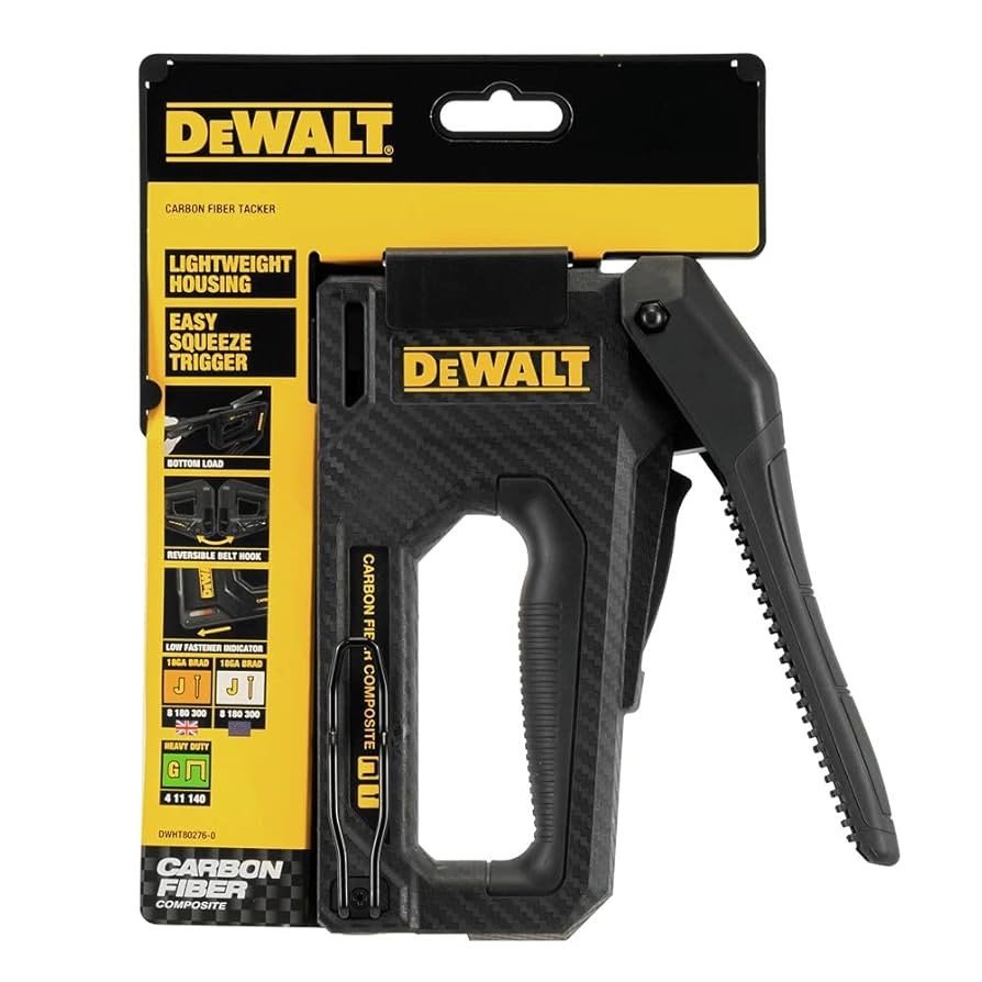 Dewalt Heavy Duty Lightweight Carbon Fibre Trade Staple Brad Gun, DWHT80276-0