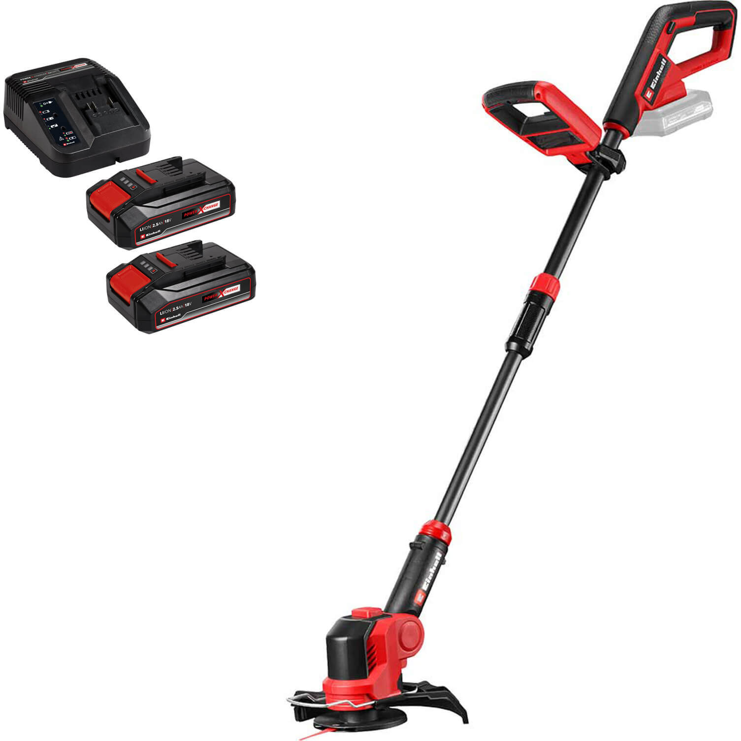 Einhell GE-CT 18/25 Li 18v Cordless Telescopic Grass Trimmer 250mm 2 x 2.5ah Li-
