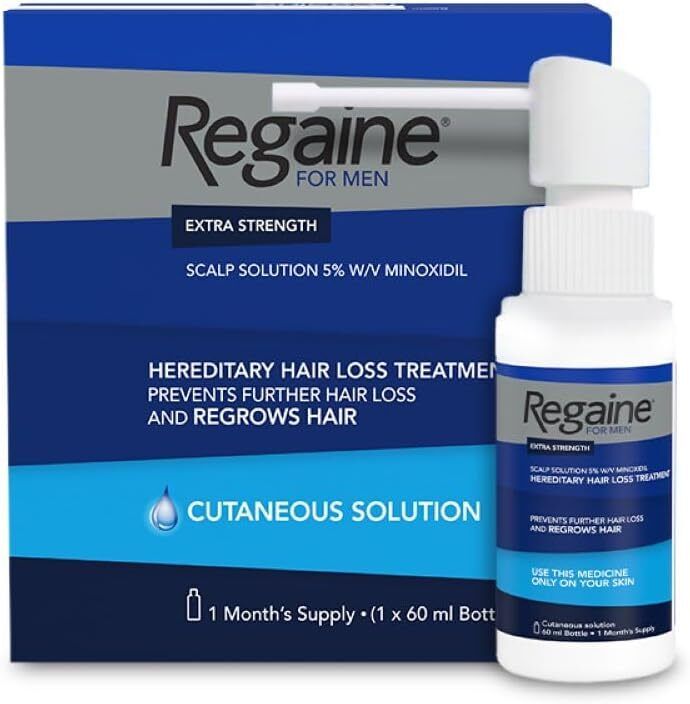 Regaine for Men Extra Strength Scalp Solution for Hair Regrowth 60ml