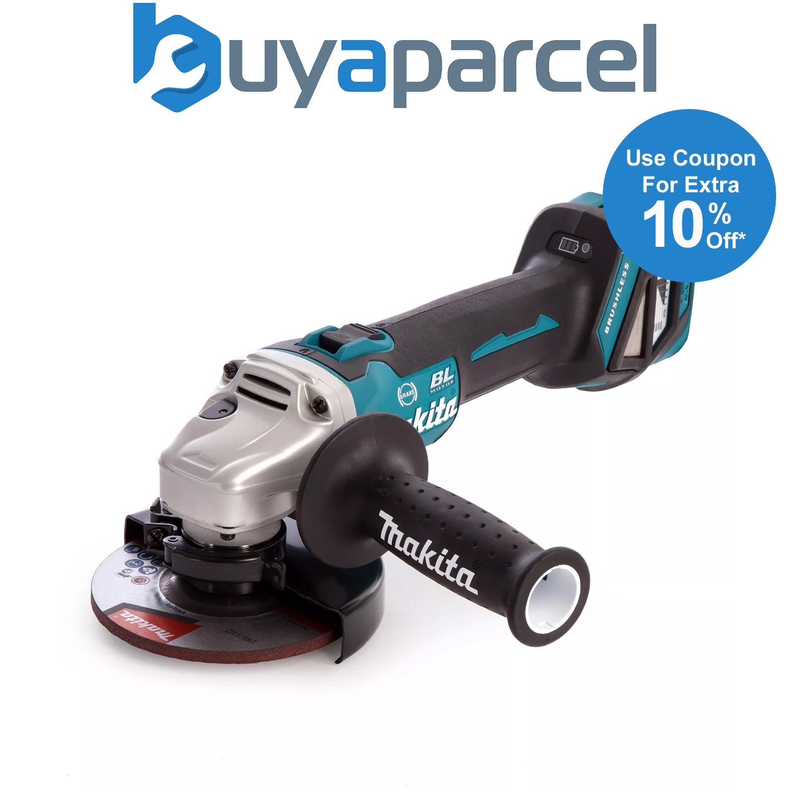 Makita DGA513Z 18v Cordless Brushless 125mm Angle Grinder Lithium - Bare Tool