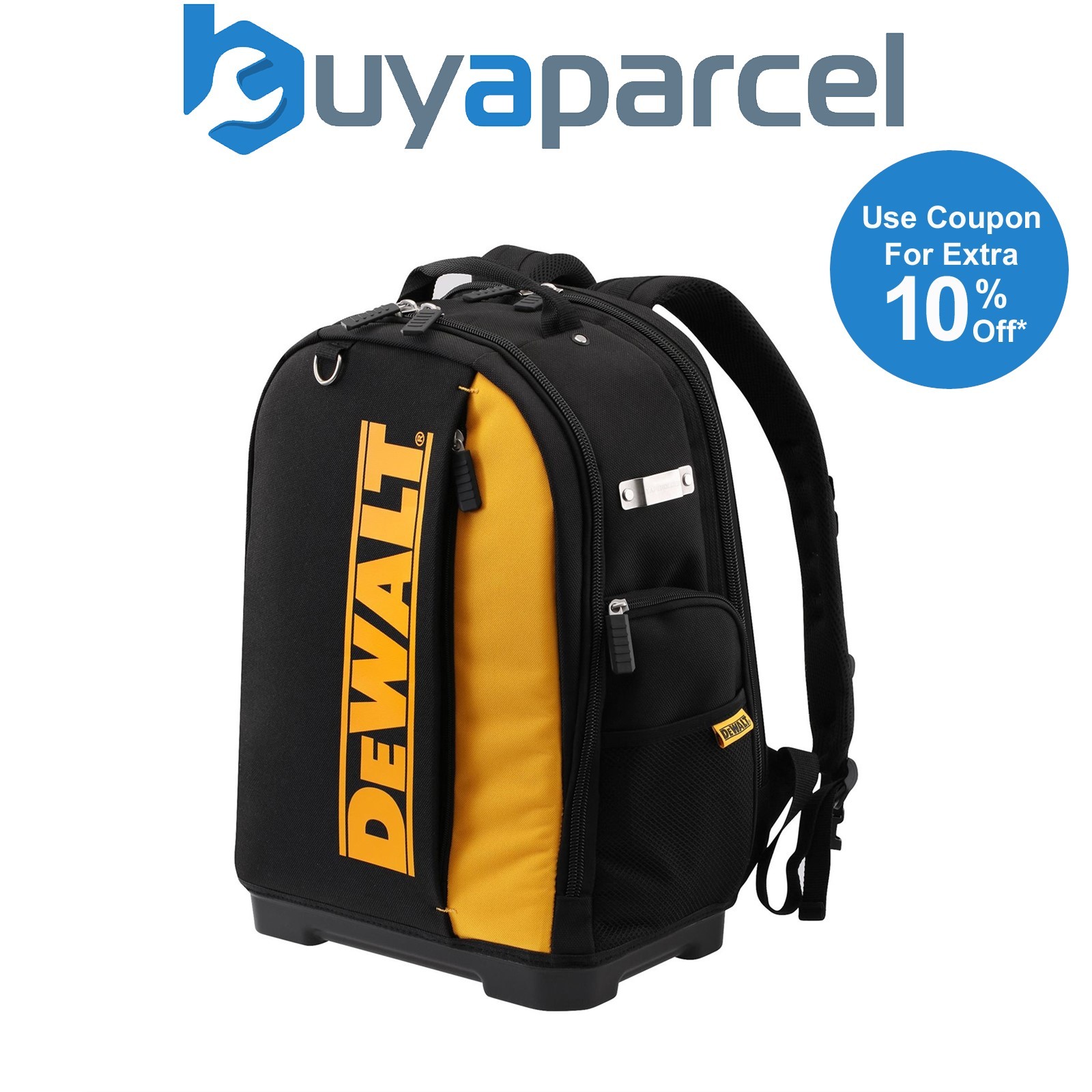 Dewalt DWST81690-1 Toolbag Rucksack Backpack Black Yellow - External Pockets