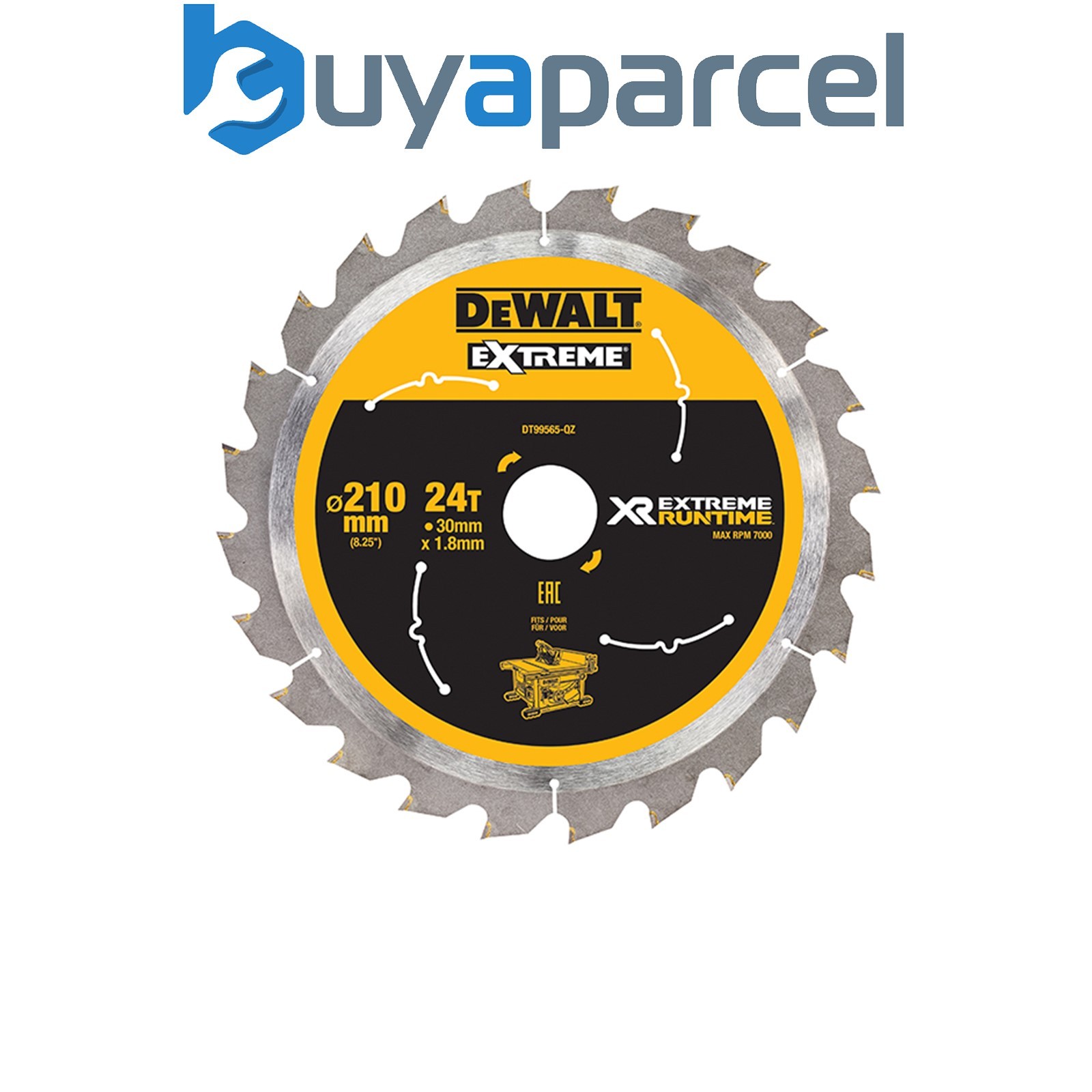 Dewalt DT99565-QZ XR FlexVolt Table Saw Blade 210 x 30mm x 24T DEWDT99565QZ