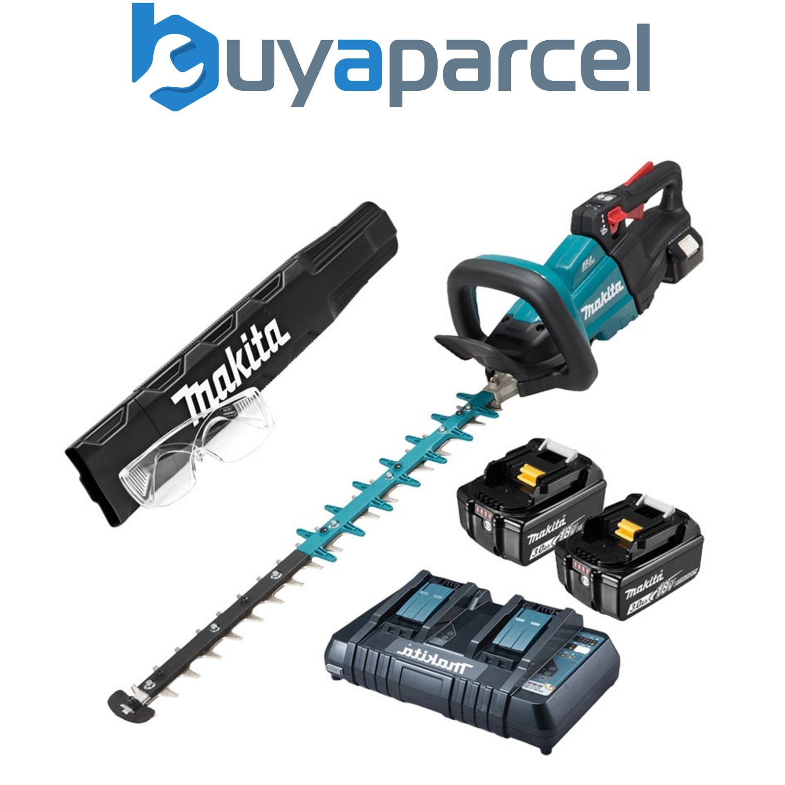 Makita DUH601RT2 18v Brushless Lithium Cordless Hedge Cutter Trimmer 60cm 2X3ah