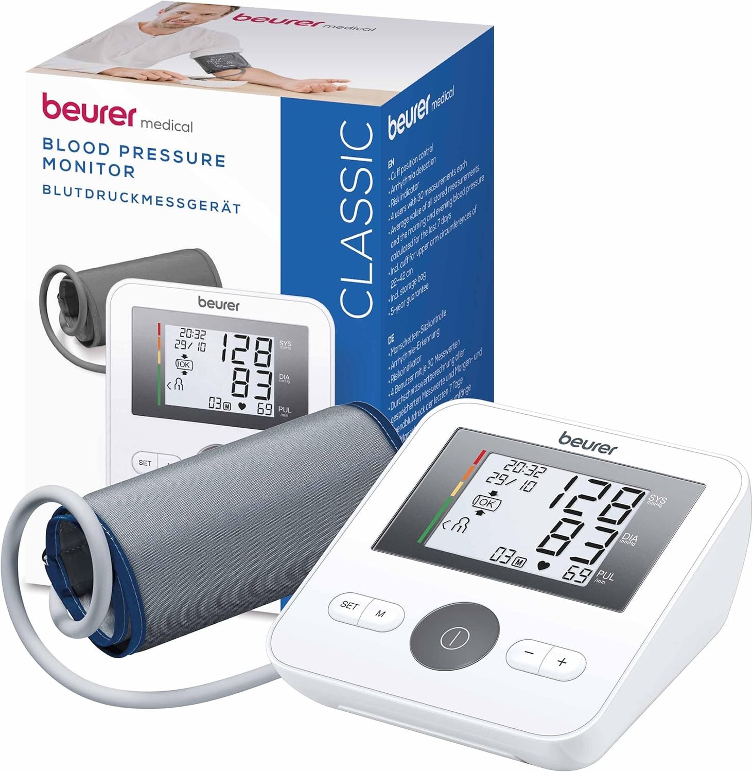 Beurer BM27 Automatic Blood Pressure Monitor, Clinically Validated, Blood Press
