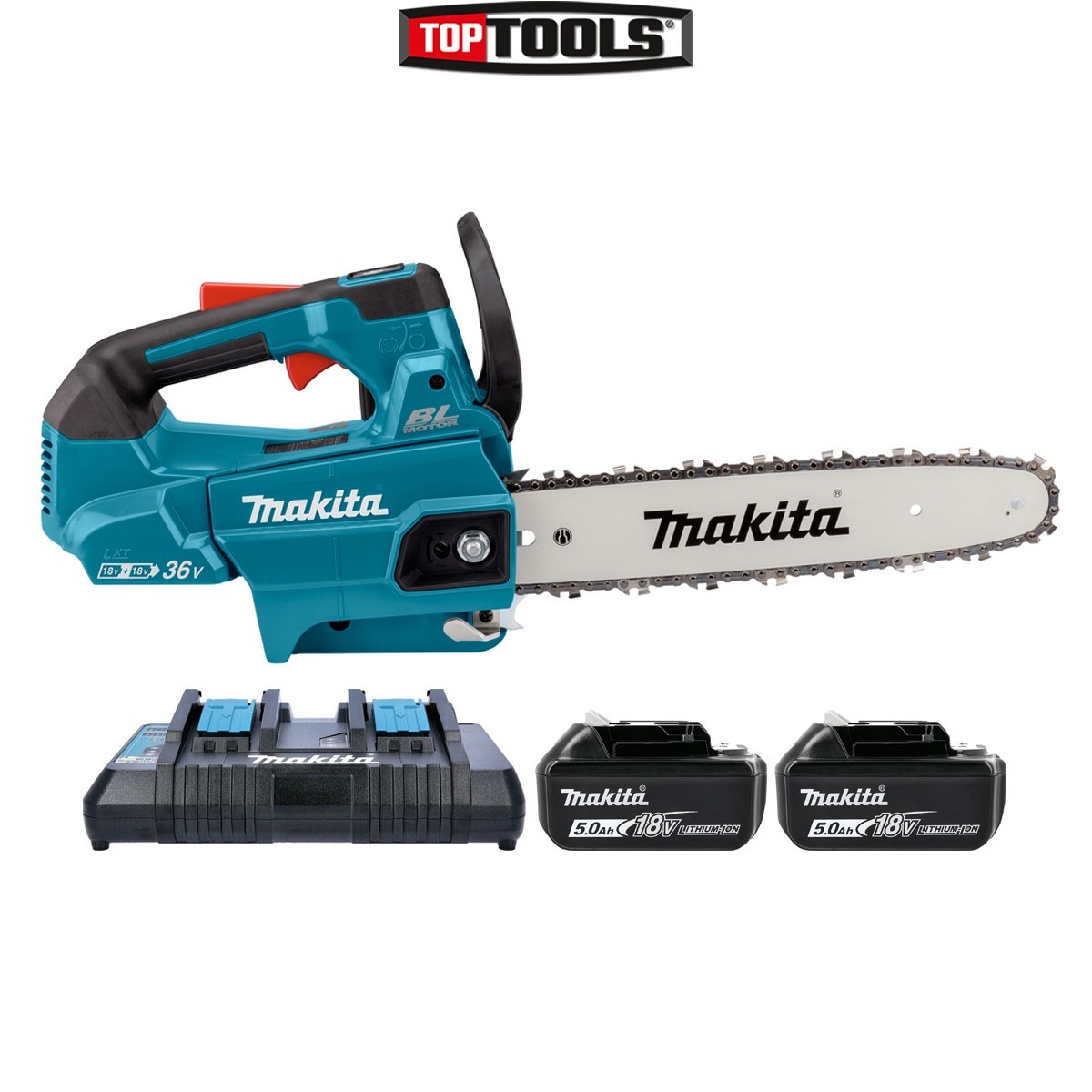 Makita Chainsaw DUC306PT2 18V/36V LXT Cordless Brushless+2x5Ah Batteries&Charger