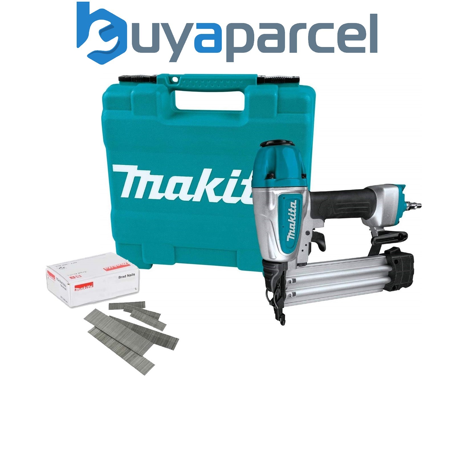 Makita AF506 18g Gauge Brad Air Pin Nailer with 50mm 18g Nails and Accessories