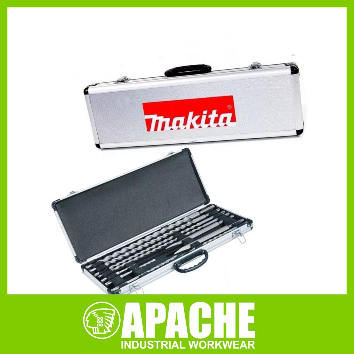 Makita D-21191 SDS+ Drill Bit & Chisel Set 10 Piece in Aluminium Carrying Case