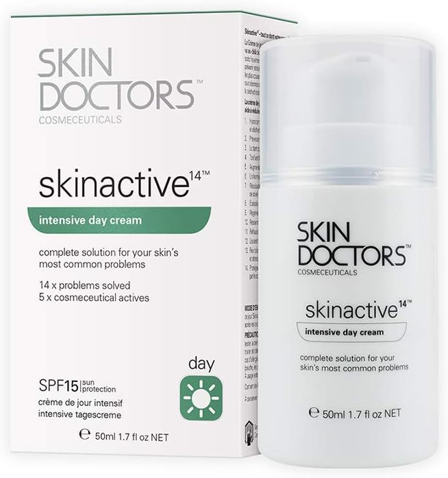 Skin Doctors Skinactive 14 Intensive Day Cream Moisturiser for the face, with S