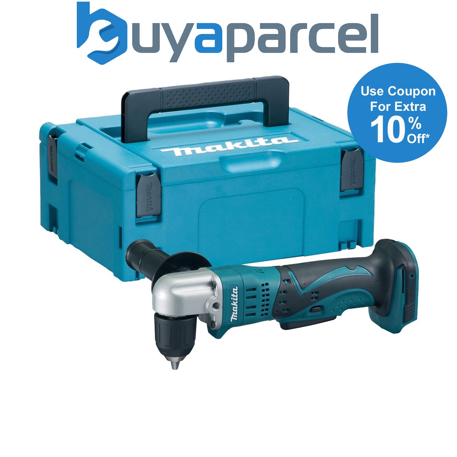 Makita DDA351Z 18v Cordless Angle Drill Driver LXT 10mm Keyless Chuck + Makpac