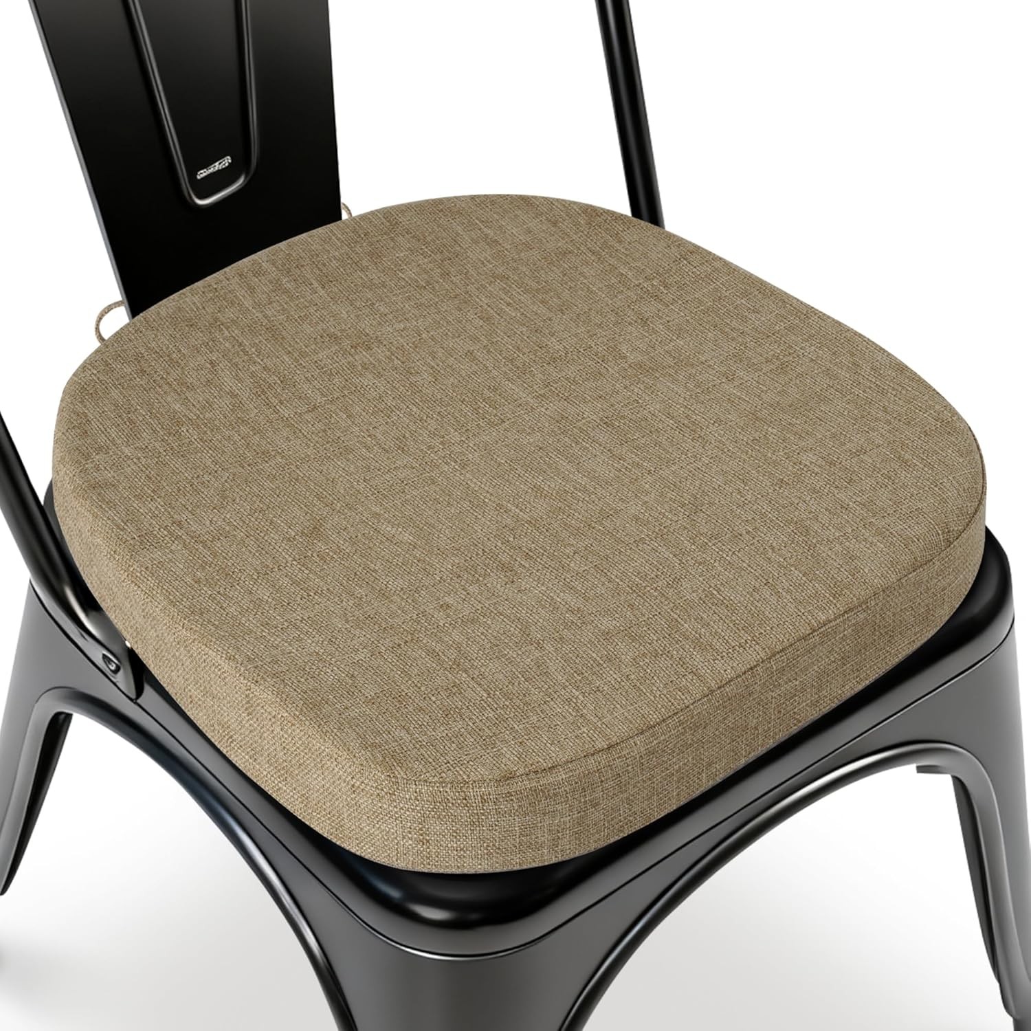 14x14 Inch Metal Chair Cushions Kitchen Seat Cushions with Ties Anti-Slip Seat