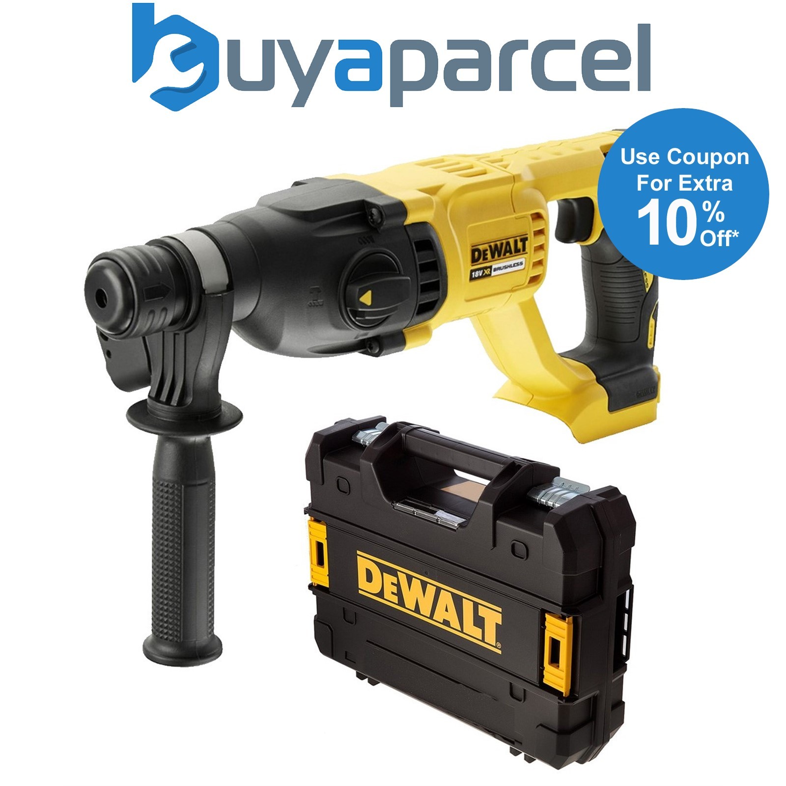 Dewalt DCH133N 18v Brushless SDS Hammer Drill 3 Mode Bare + Tstak Case DCH133NT