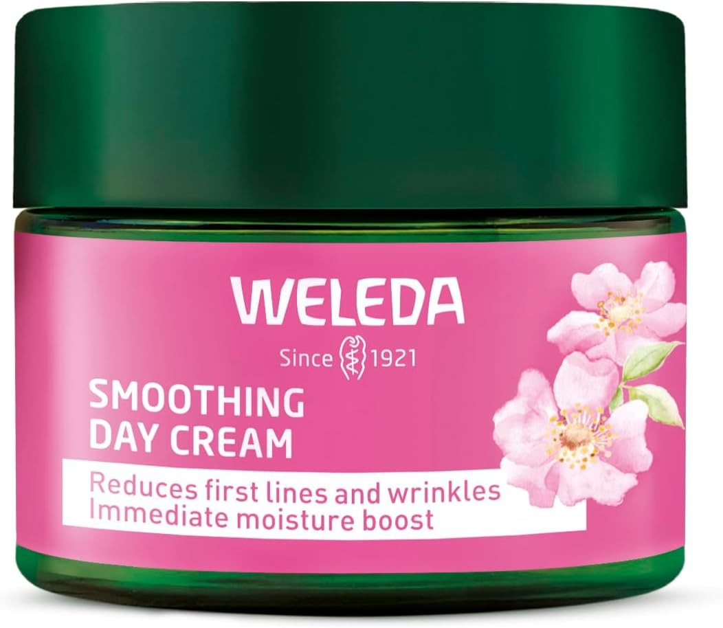 Weleda Smoothing Day Face Cream with Wild Rose & White Tea, Moisturising Cream