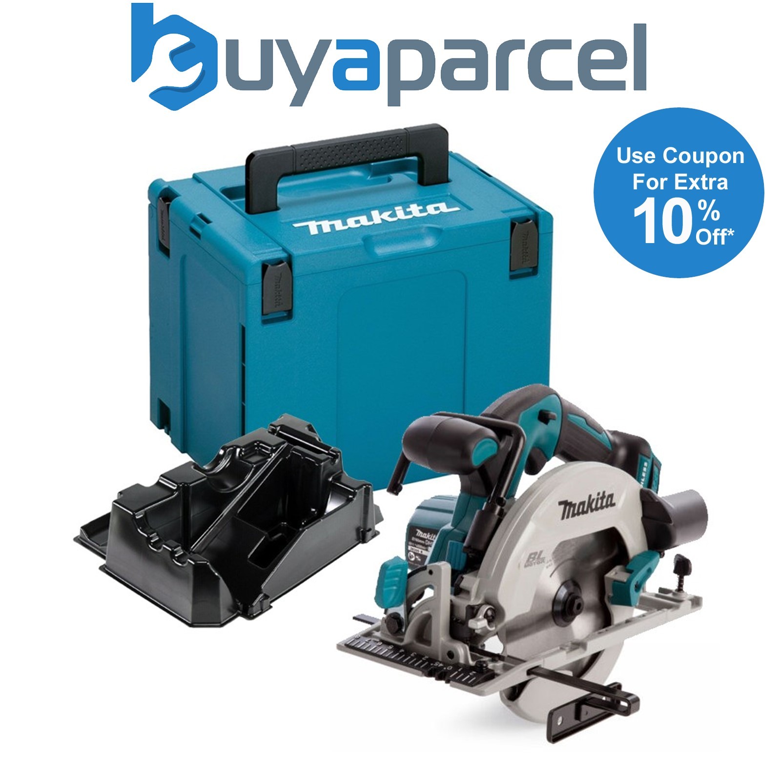 Makita DHS680Z 18v Lithium Brushless Circular Saw 165mm Bare + MakPac 4 Case