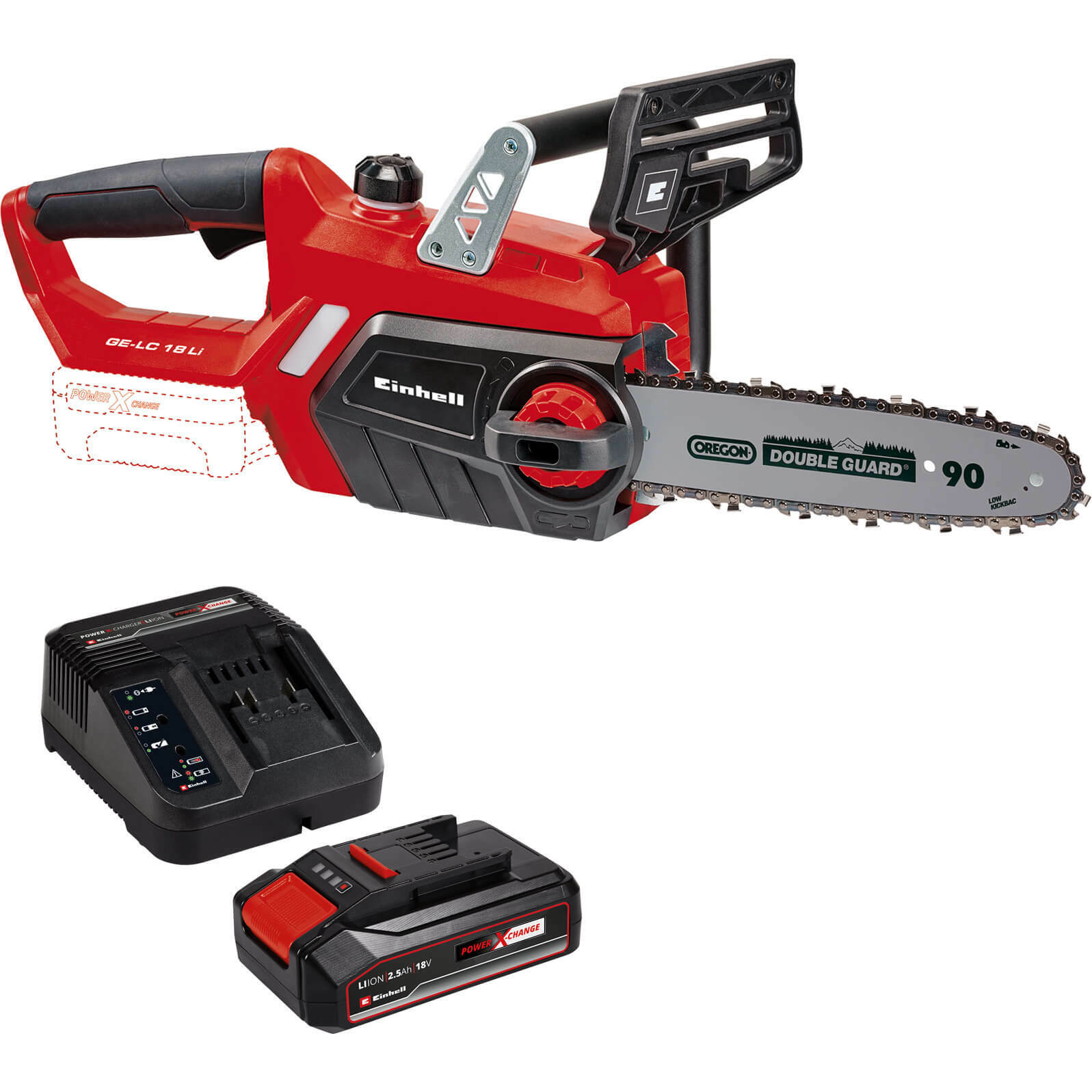 Einhell GE-LC 18 Li 18v Cordless Chainsaw 250mm 1 x 2.5ah Li-ion