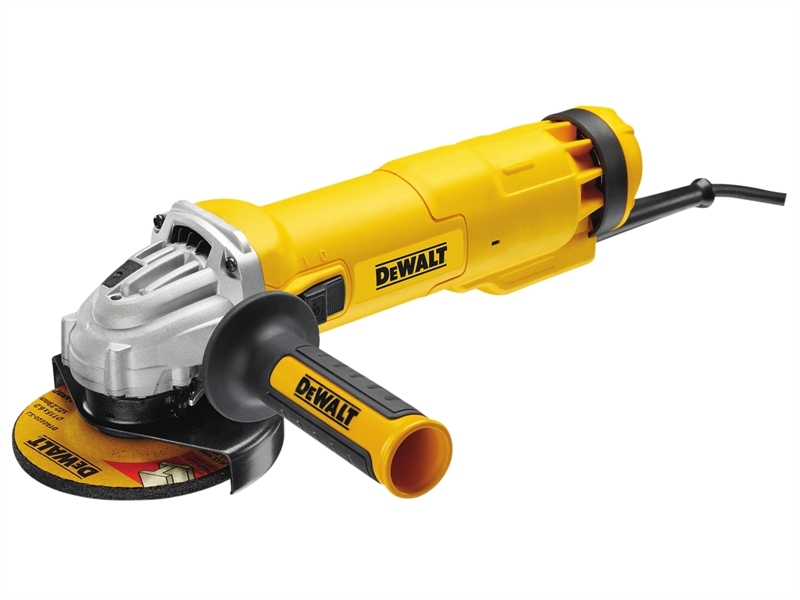 DEWALT Powerful 1010w 115mm (4 1/2") Mini Angle Cutter Grinder 240v, DWE4206