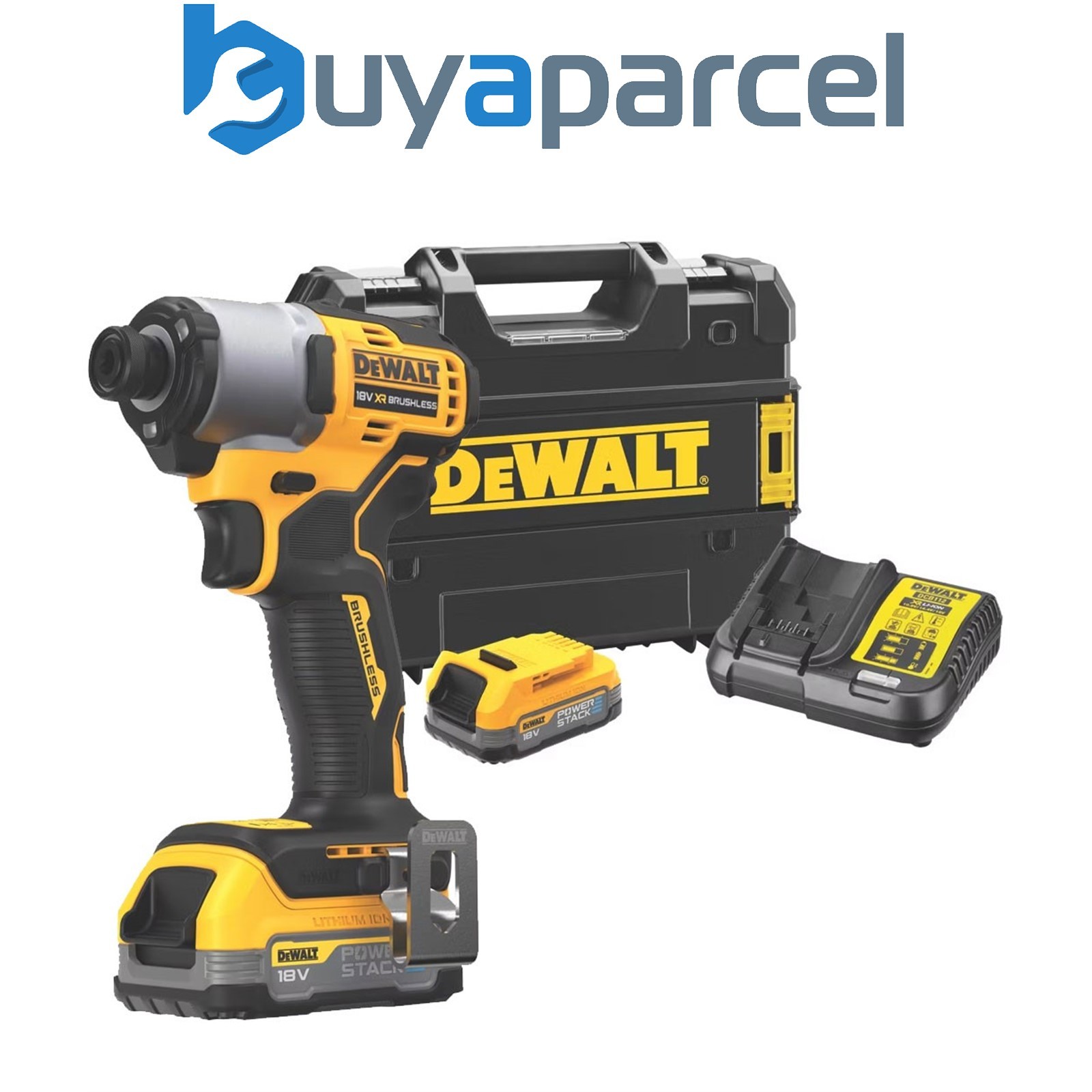 Dewalt DCF840E2T 18v XR Brushless Powerstack Impact Driver + 2 x Batteries