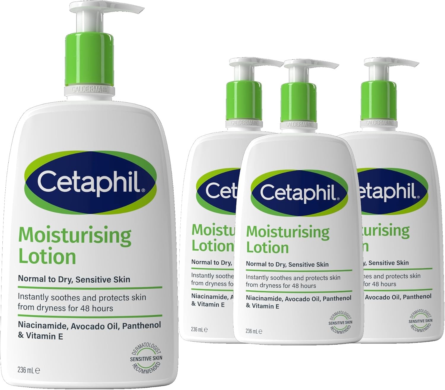 Cetaphil Moisturising Lotion, Face & Body Moisturiser, For Normal To Dry Sensit