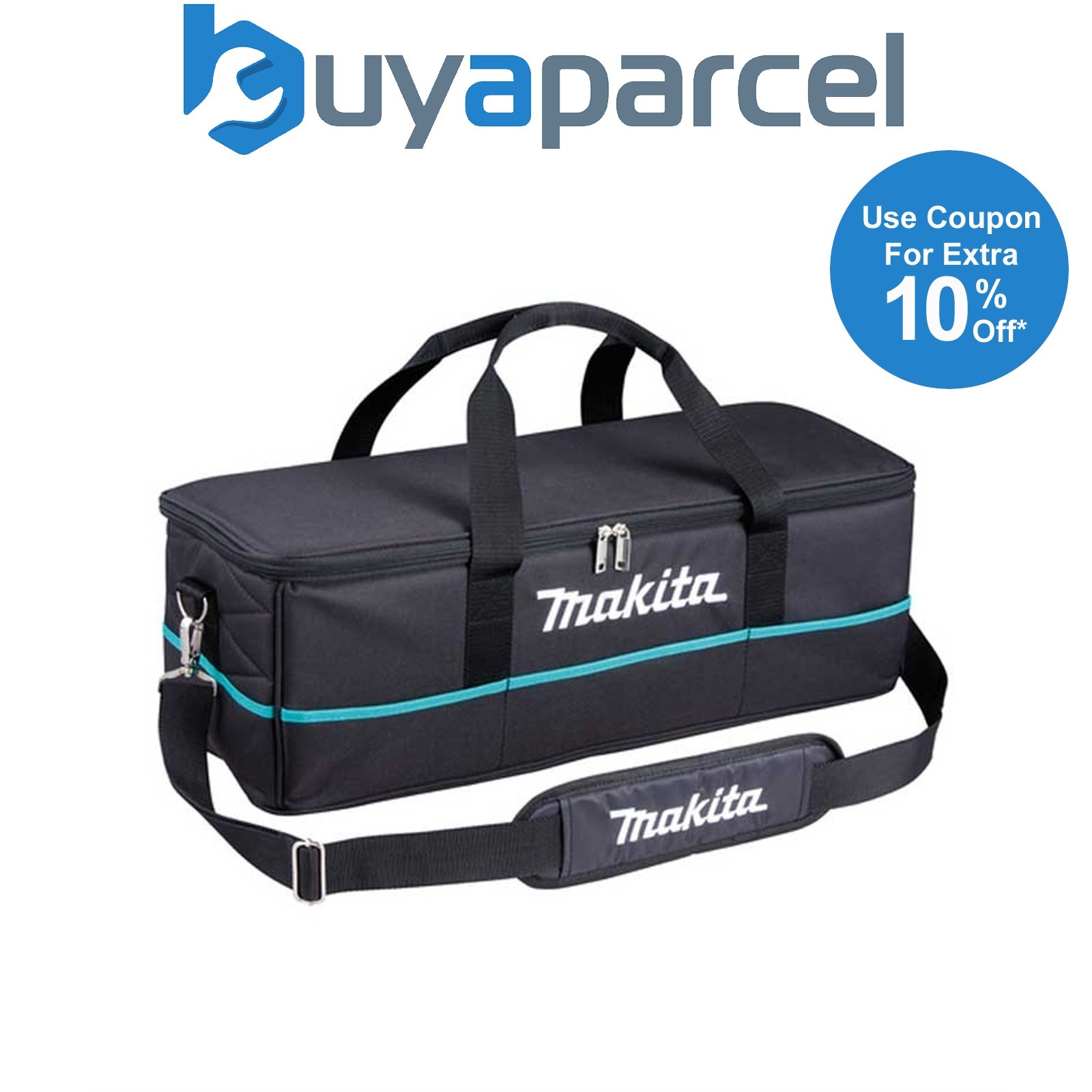 Makita 63cm 24" 18v LXT Tool Bag Tool Case Black + 4 Pockets + Shoulder Strap